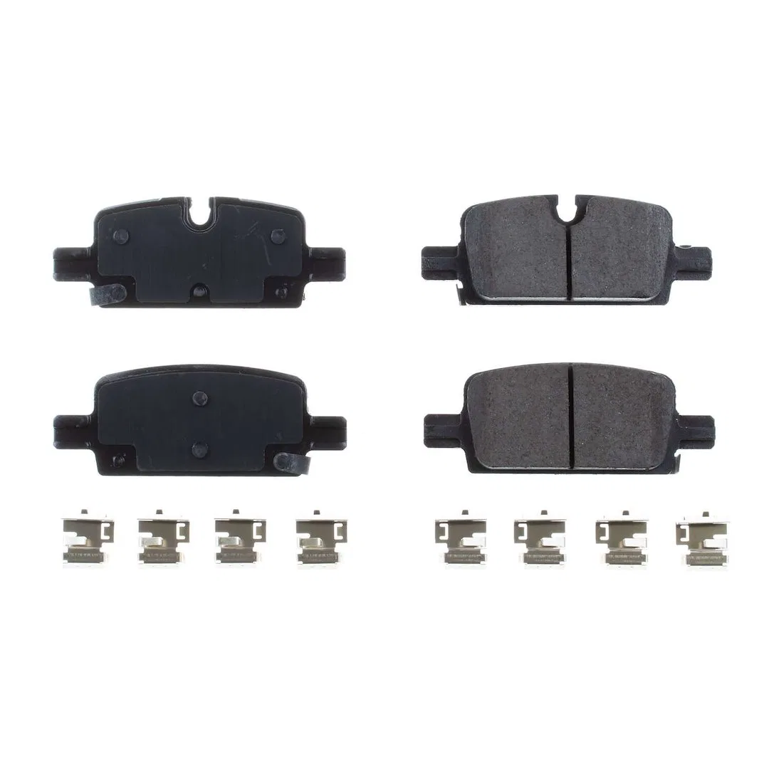 17-2174 – POWERSTOP Brake Pad, FMSI Number D2174 Ceramic Brake Pads Set Of 4 With Premium Stainless Steel Hardware